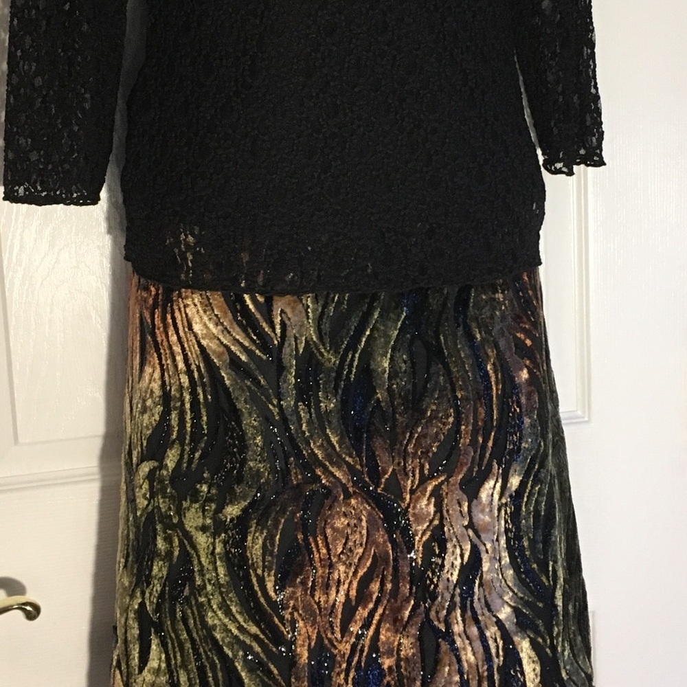 Kasper Faux Fur Skirt ~ 12P - Picture 4 of 8